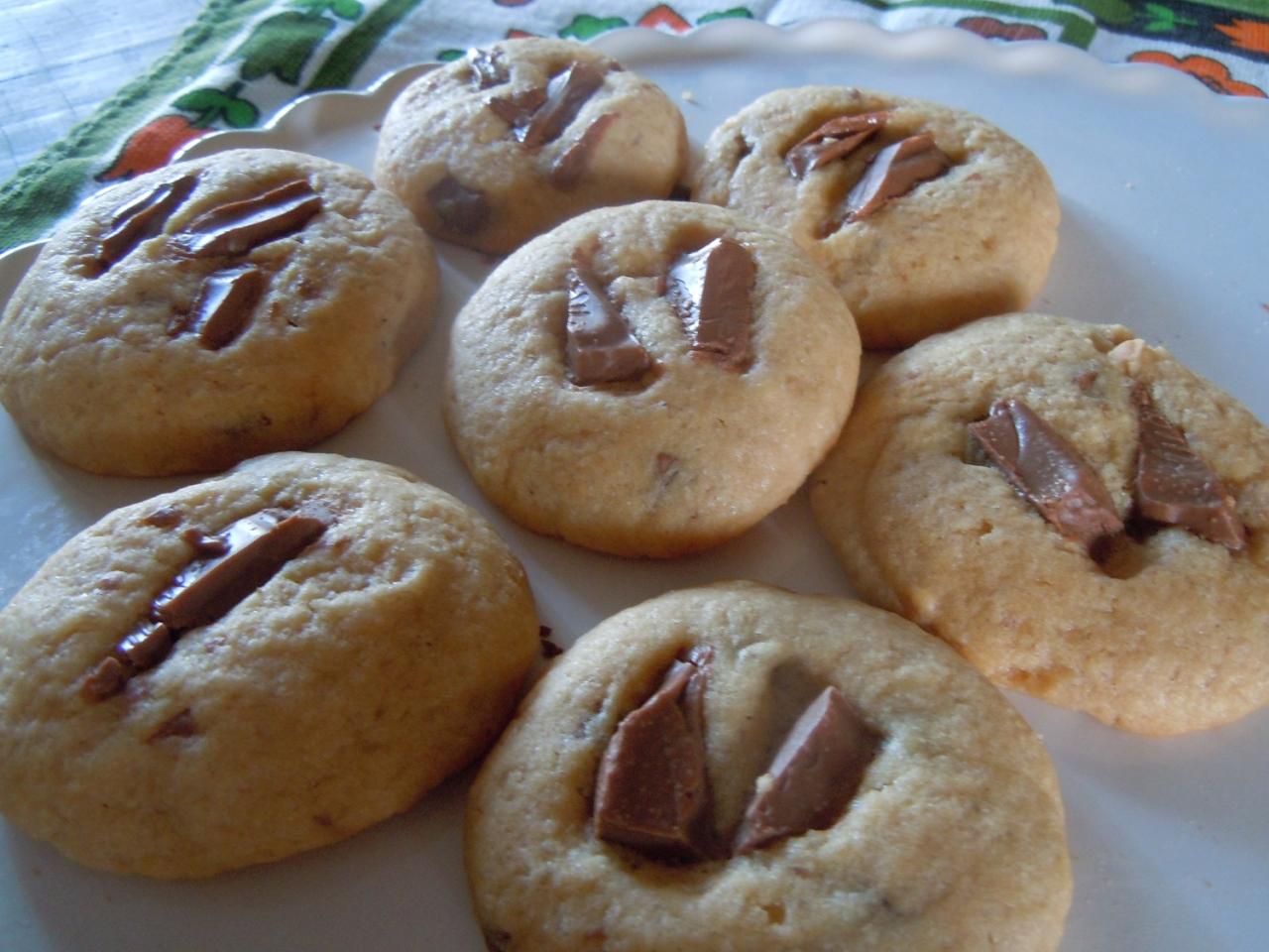 cookies beurre de cacahuètes et chocolat au lait