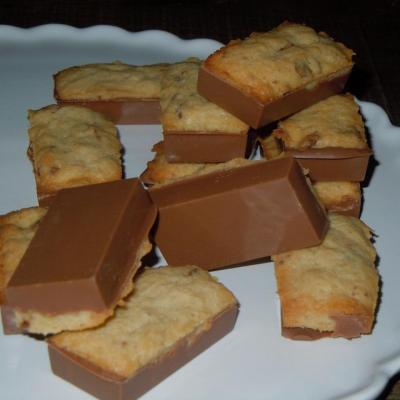 cookies en coque de chocolat